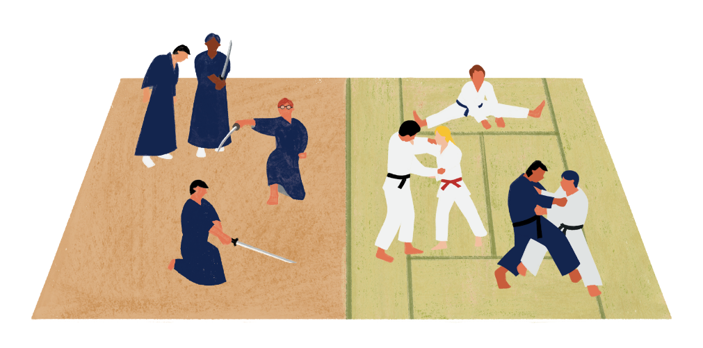 マルチナ道場：板/畳