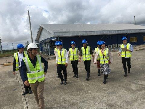 Golden Dowa Eco-system Myanmarを訪問し、工業団地内の廃棄物処理施設を見学