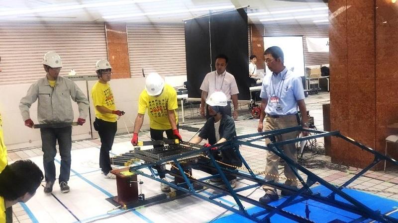Bチームも台車による変形が規定をオーバーして無念の失格