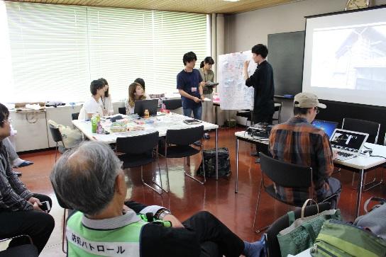 緒川公民館で地元の方も参加して調査結果を発表
