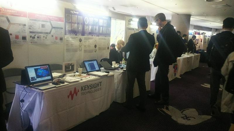 企業ブースにて多くの半導体メーカーが宣伝を行っている様子。