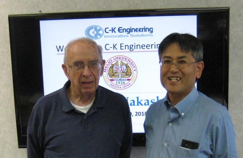 C-K Engineering, Inc.のハロルド・マコ―ミック氏と中島公平教授