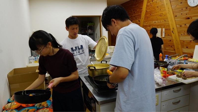 自炊の様子