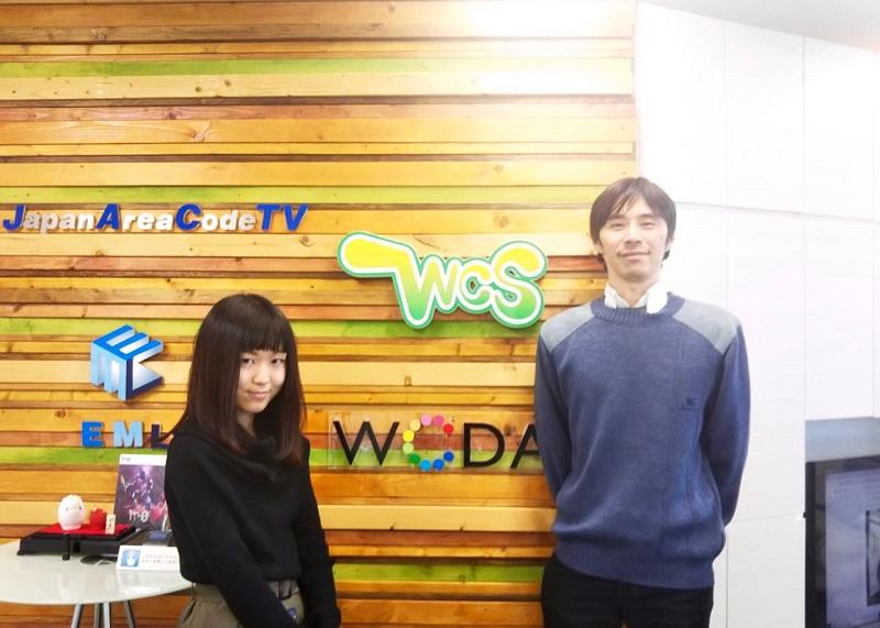 WCS事務局の堀田さんと