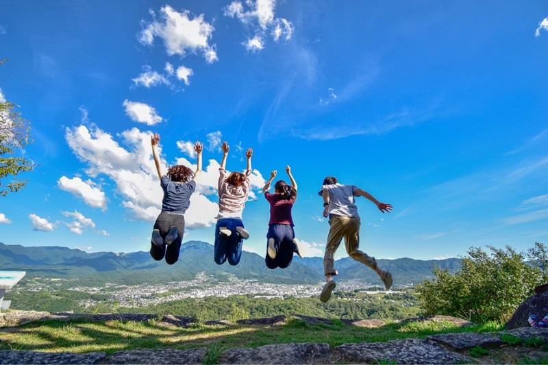 加子母の風景と参加者
