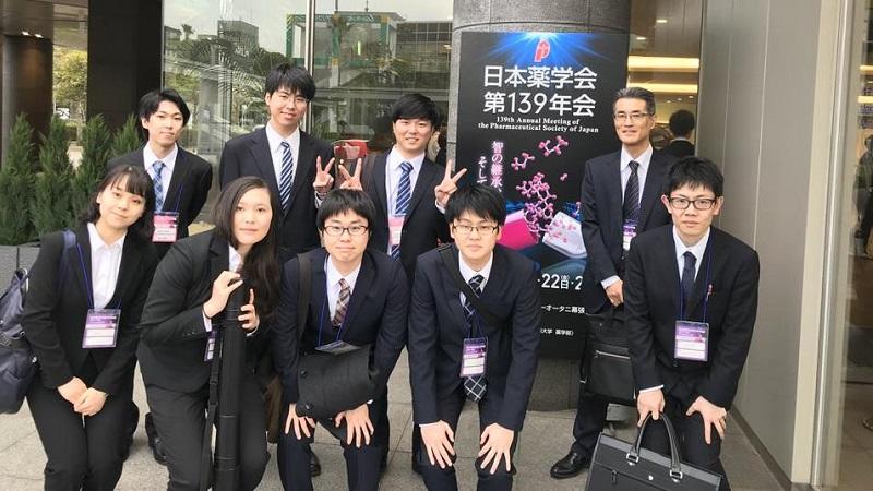 日本薬学会第138年会に参加した学生たち（北垣研究室）