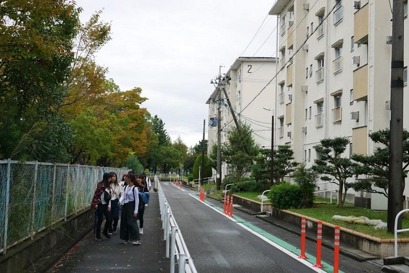 知立団地内を見学