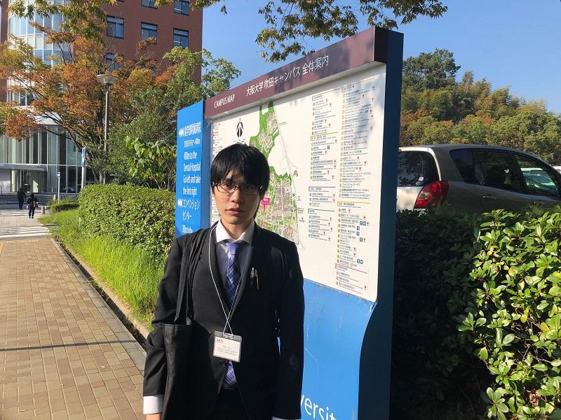 大阪大学は広大で参加初日は会場に到着することも苦労しました。