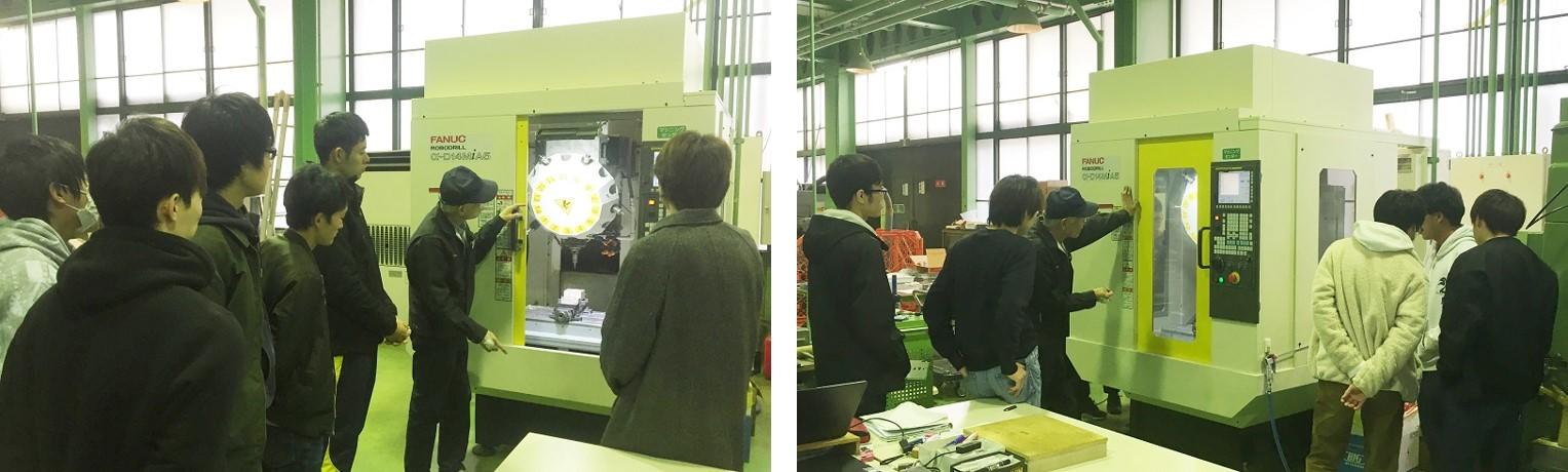 設計データ(CAD)をCAM によりNC加工データに変換して、NC工作機械で加工していきます