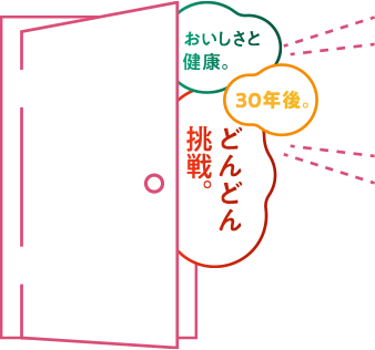 自由なテーマで。30年後。どんどん挑戦。