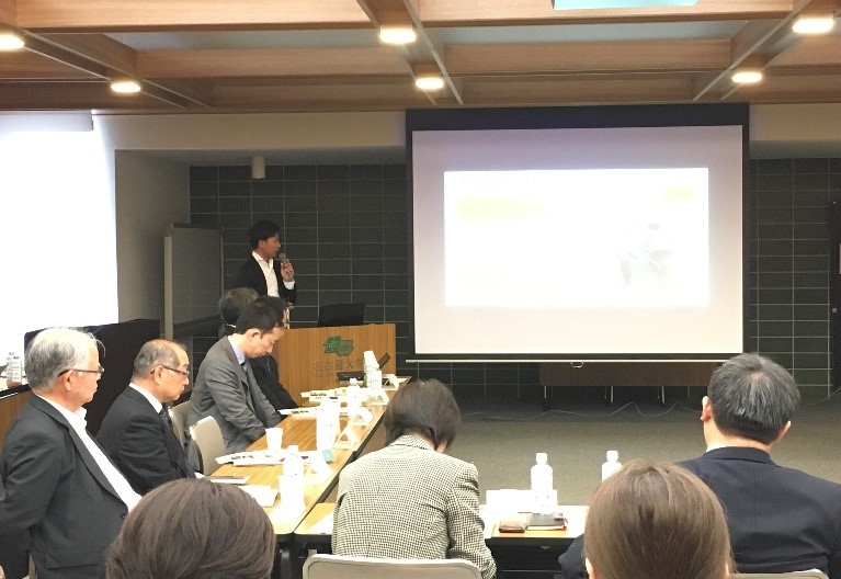 2018年5月8日名古屋大学豊田講堂にて開催された愛岐留学生コンソーシアム学生報告会にて発表する本学留学生