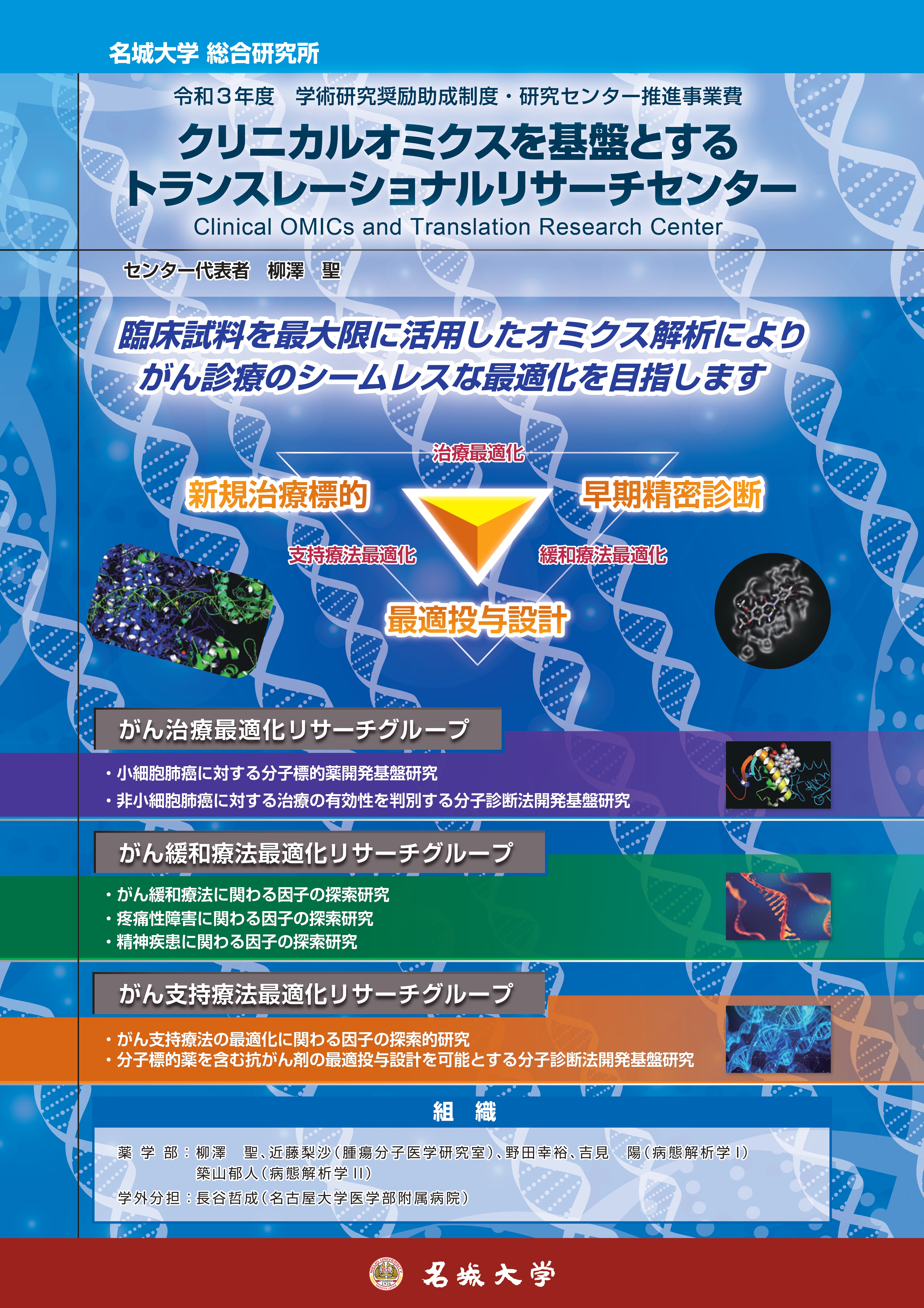 クリニカルオミクスを基盤とするトランスレーショナルリサーチセンター