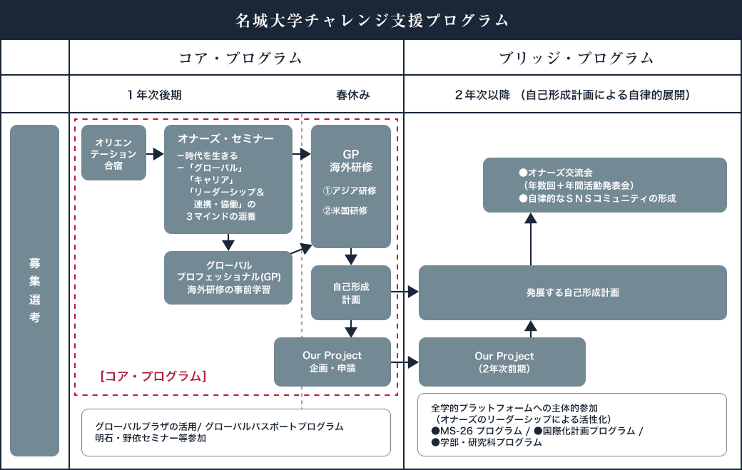 名城大学チャレンジ支援プログラム