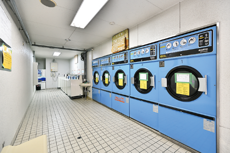 The double security system ensures your safety. A laundromat exclusively for women is also
					available.