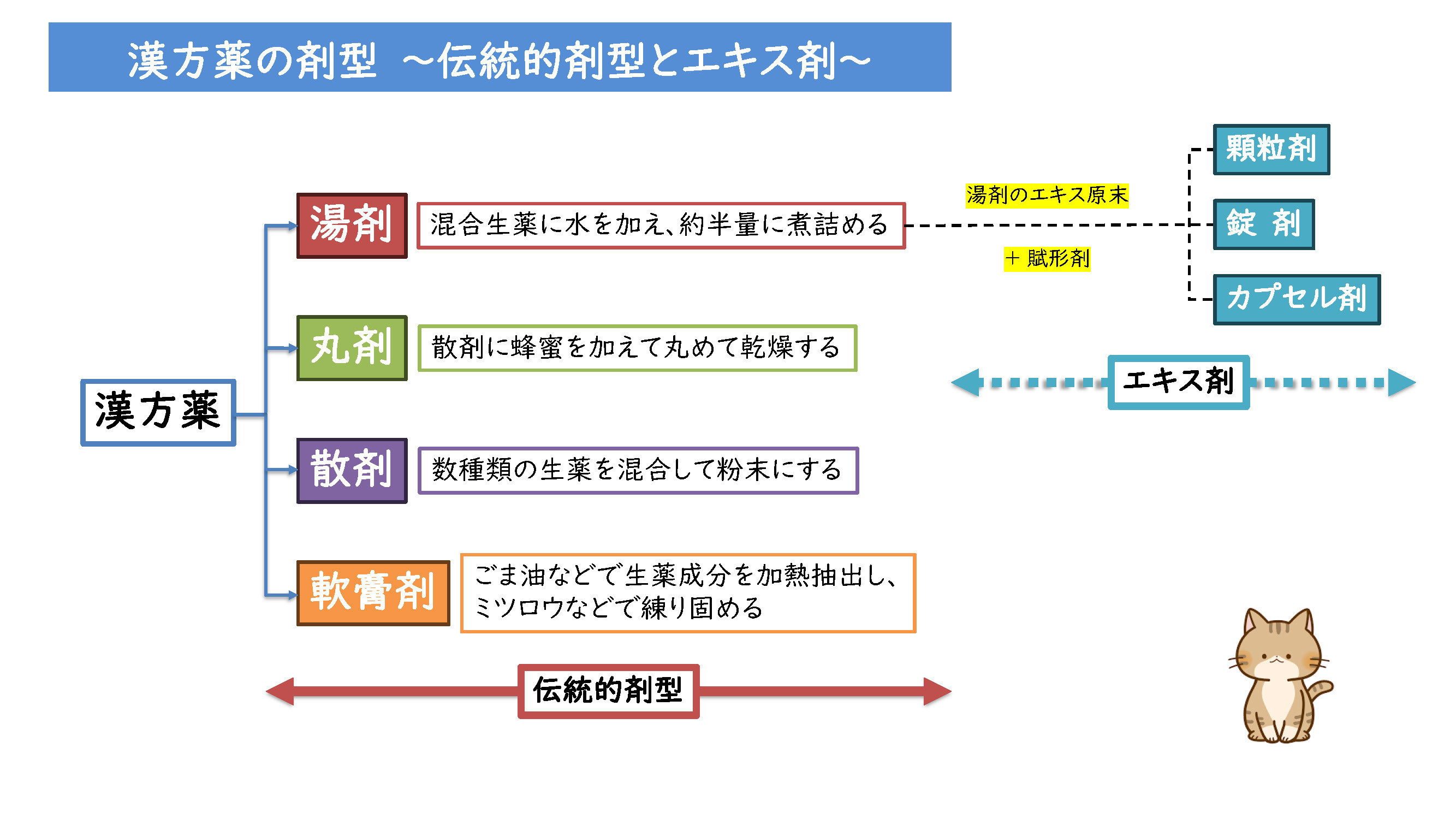 漢方型の剤型の特徴