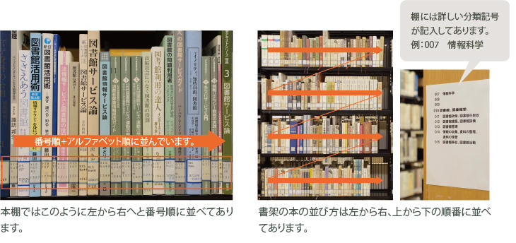 本棚内での並び方