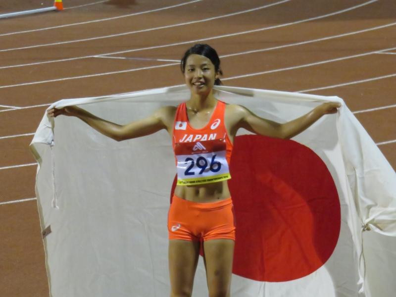 金メダルを獲得した向井さん（米田勝朗監督撮影）