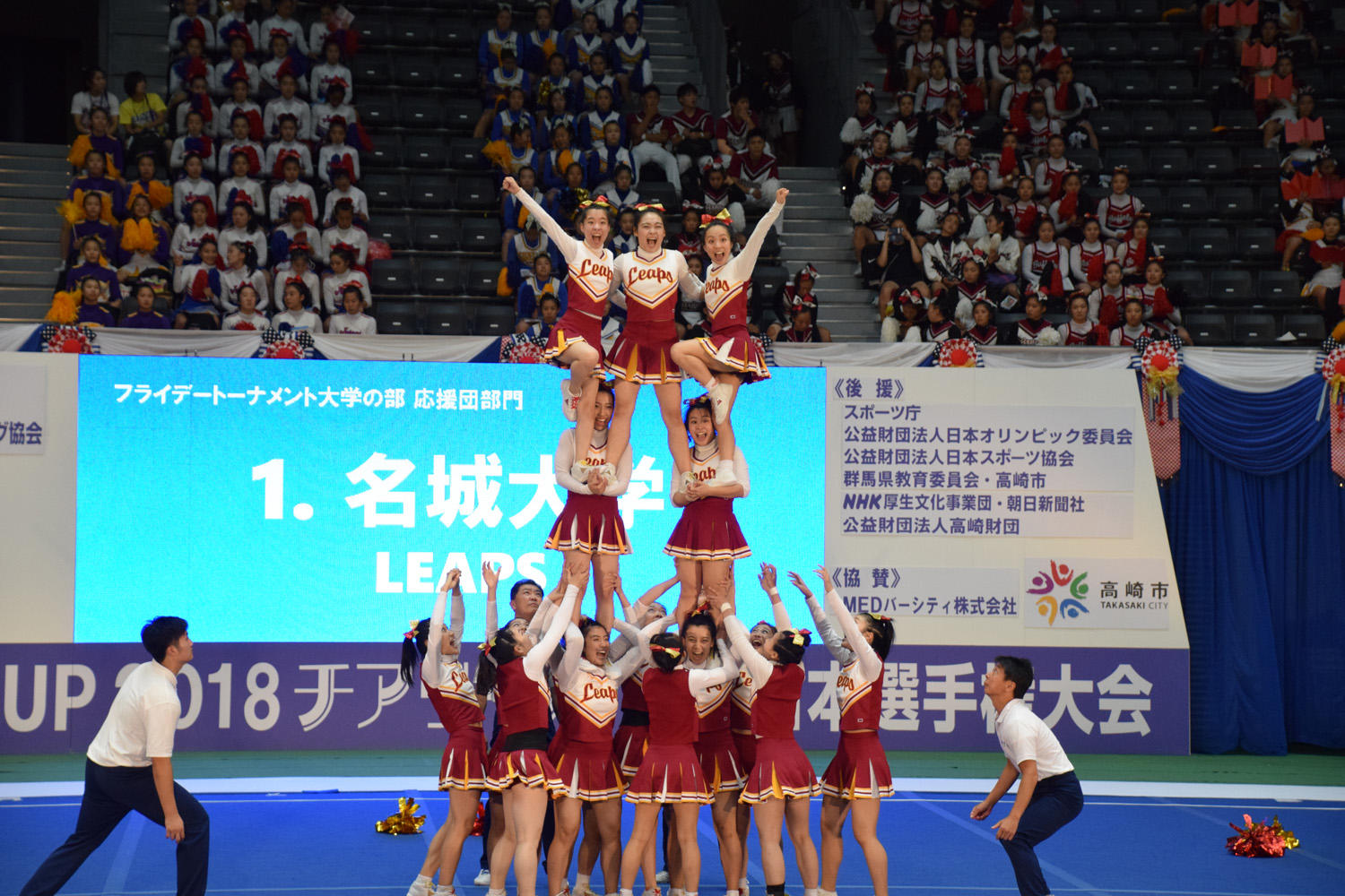 應援團チアリーディング部がjapan Cup18日本選手権大会準決勝に進出 ニュース 名城大学