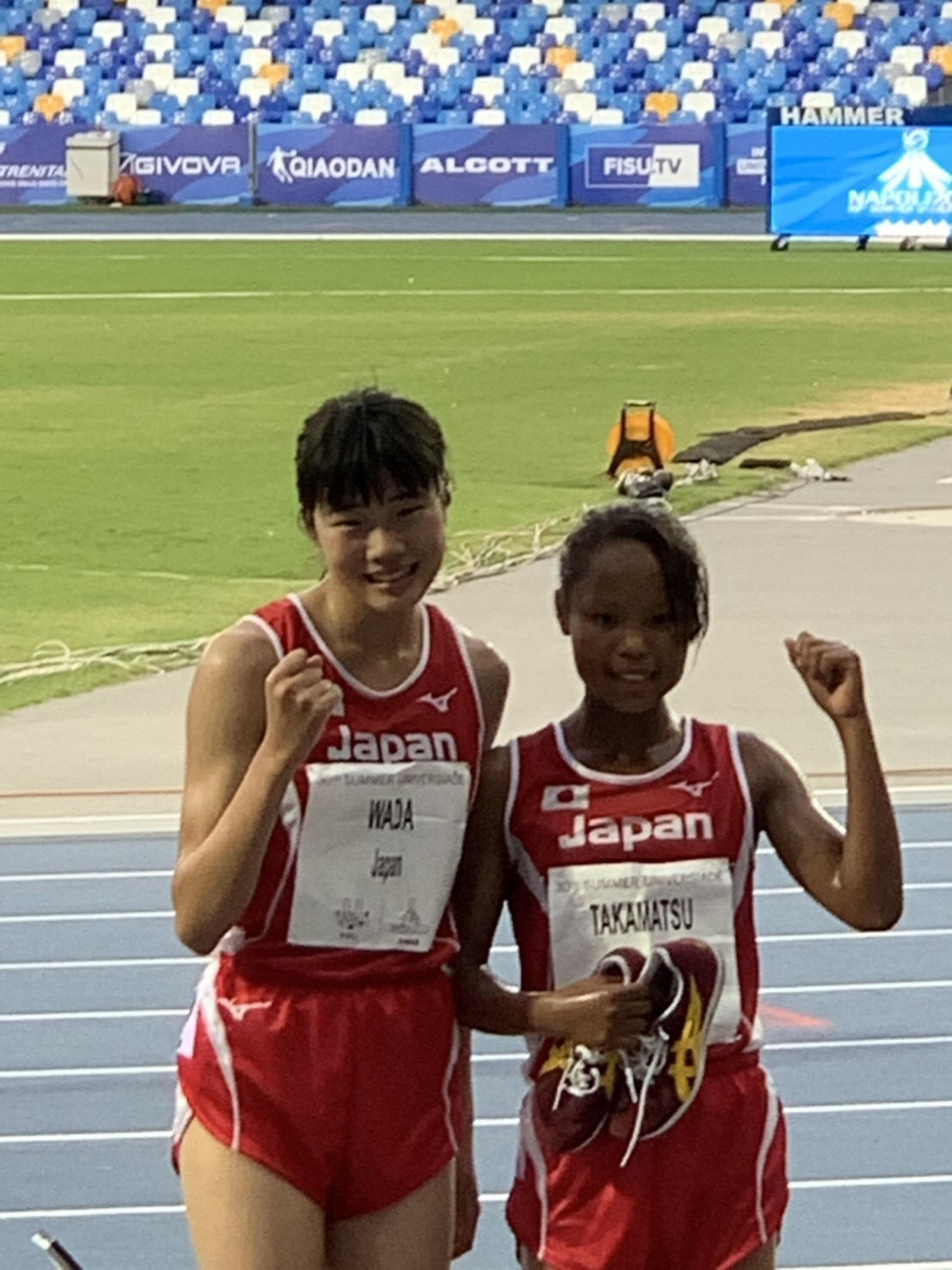 和田選手（左）と髙松選手