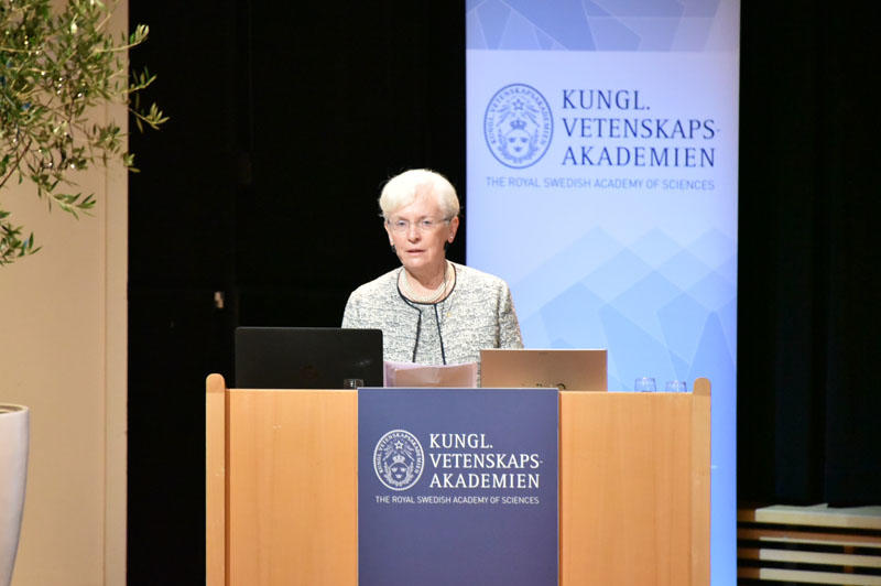 Barbara Cannonスウェーデン王立科学アカデミー会長の歓迎の挨拶