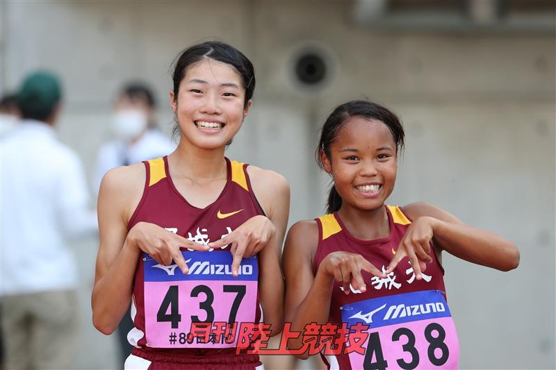 日本選手権決勝に進んだ和田さん（左）と髙松さん（右）