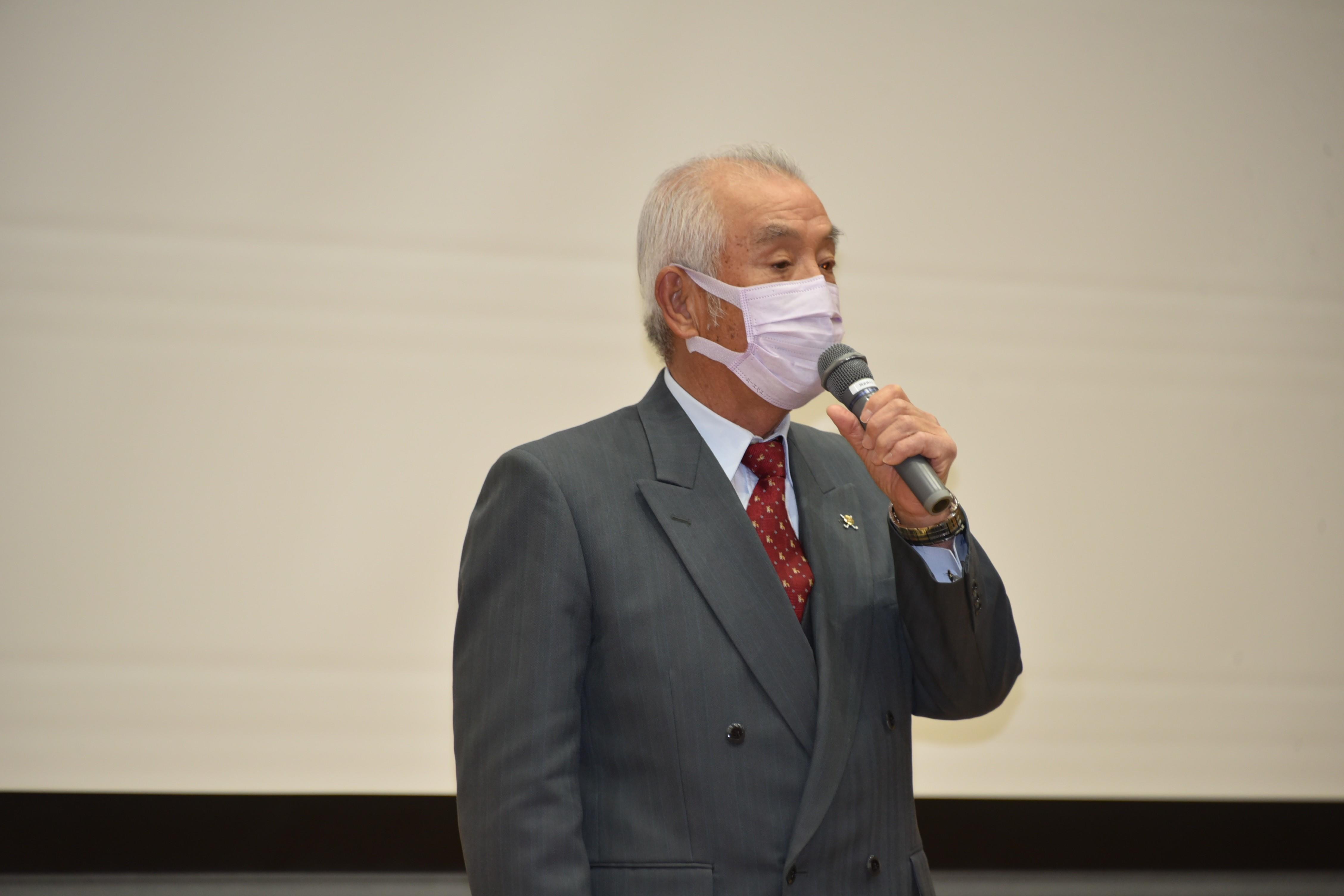 「学生諸君の努力のたまもの」とスポーツ・文化後援会の佐茂会長