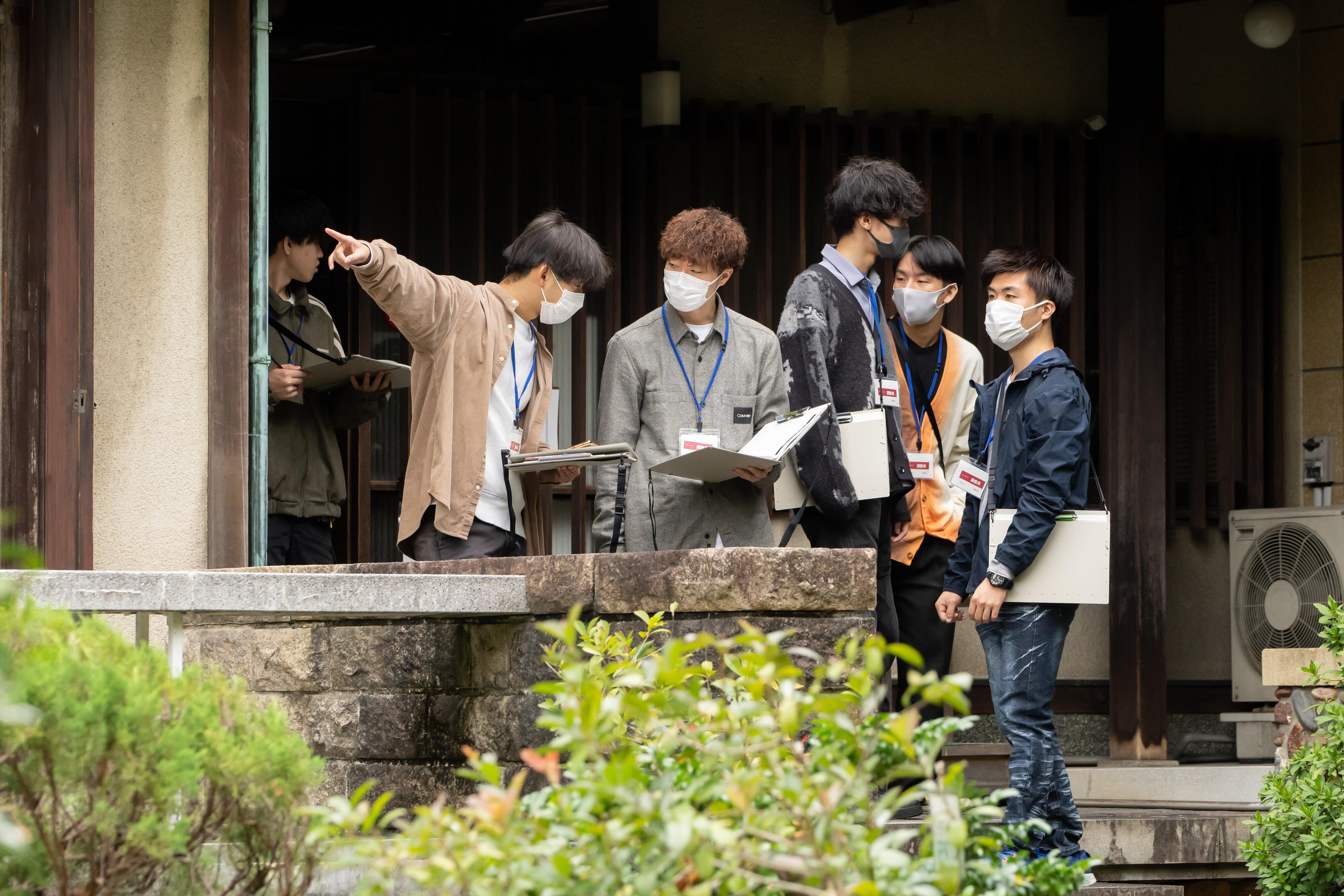 揚輝荘で調査場所をチェック