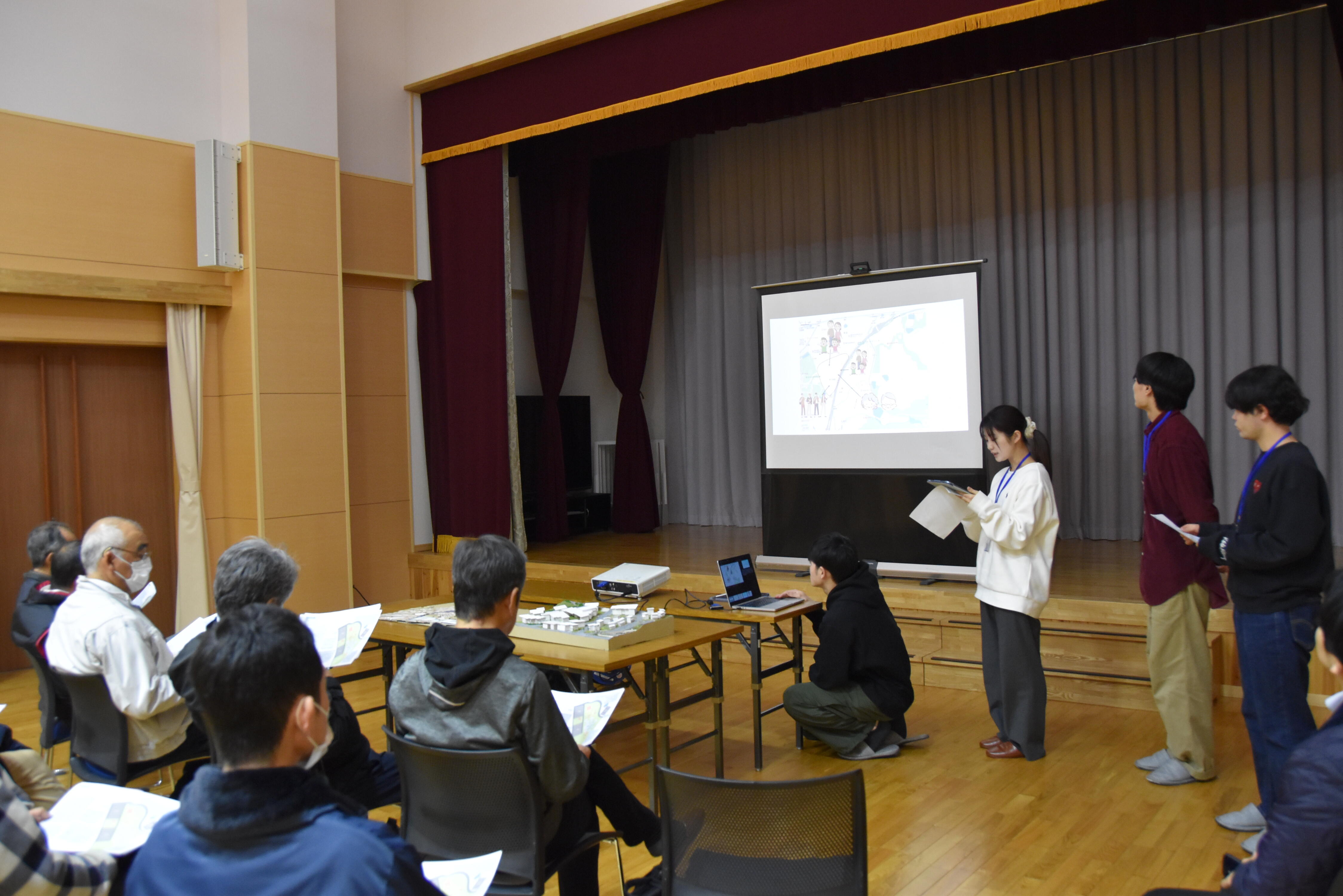 建築学科の萩原研究室の学生が日進市北部の街づくりを提案