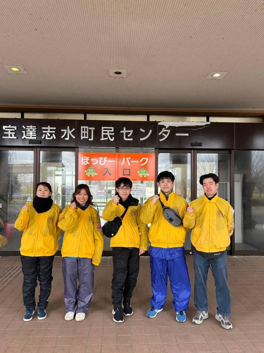 石川県宝達志水町で活動した学生たち