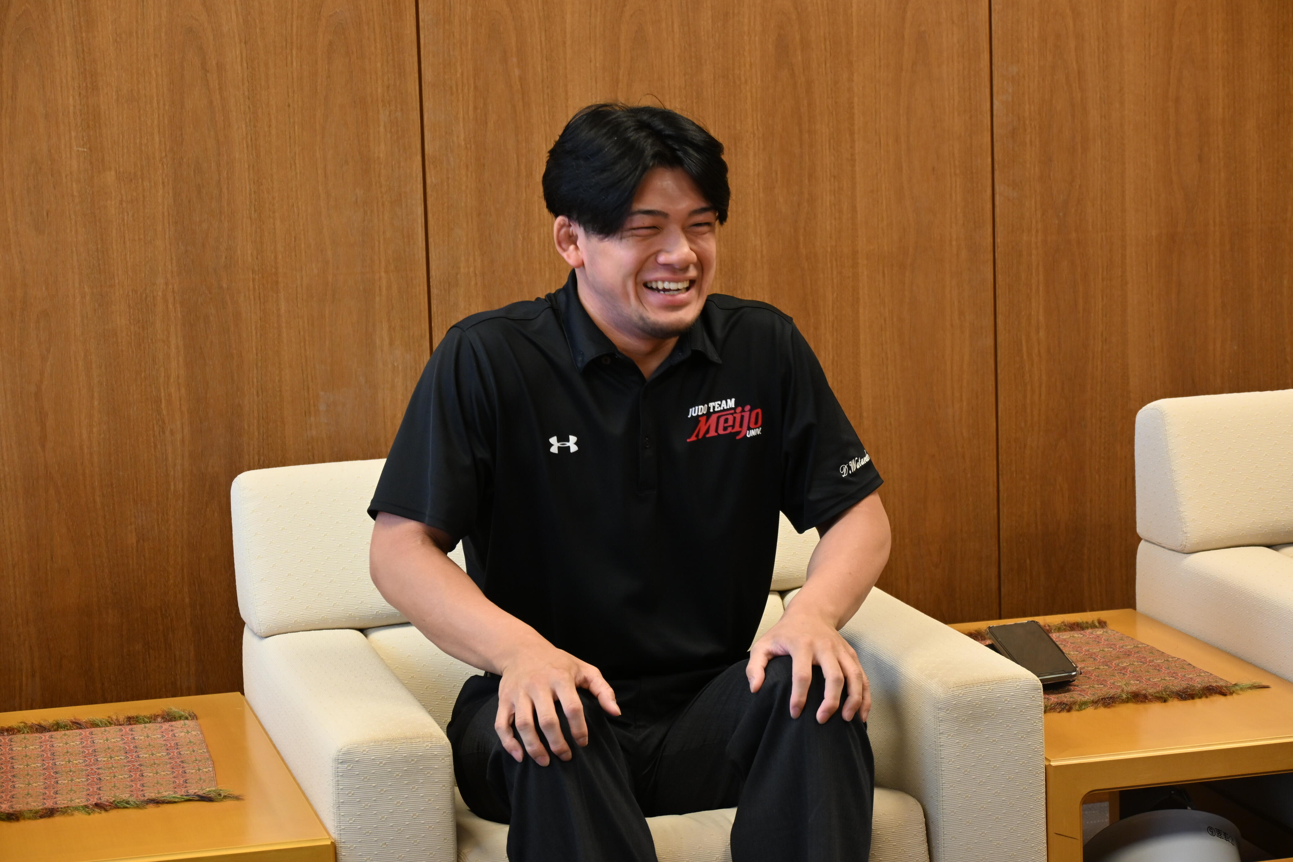 笑顔を見せた渡邉キャプテン