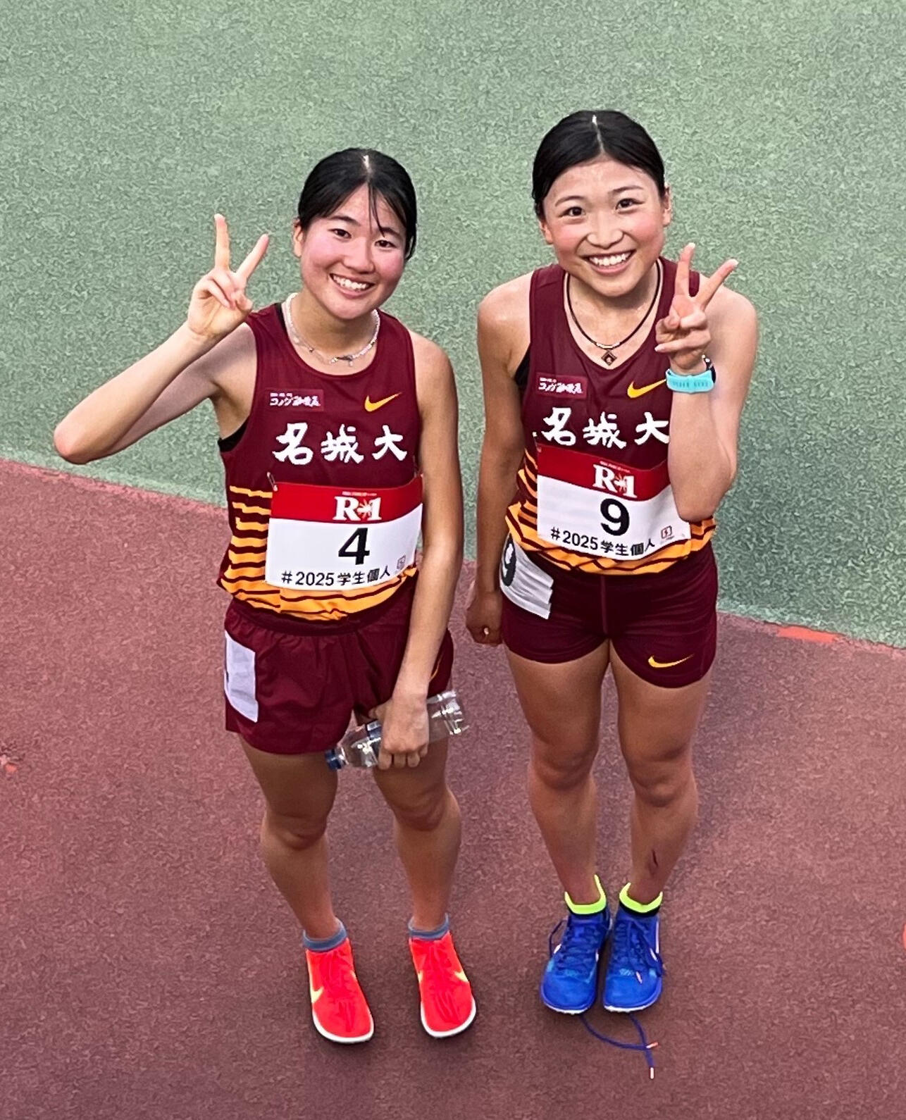 橋本和叶選手（左）と細見芽生選手