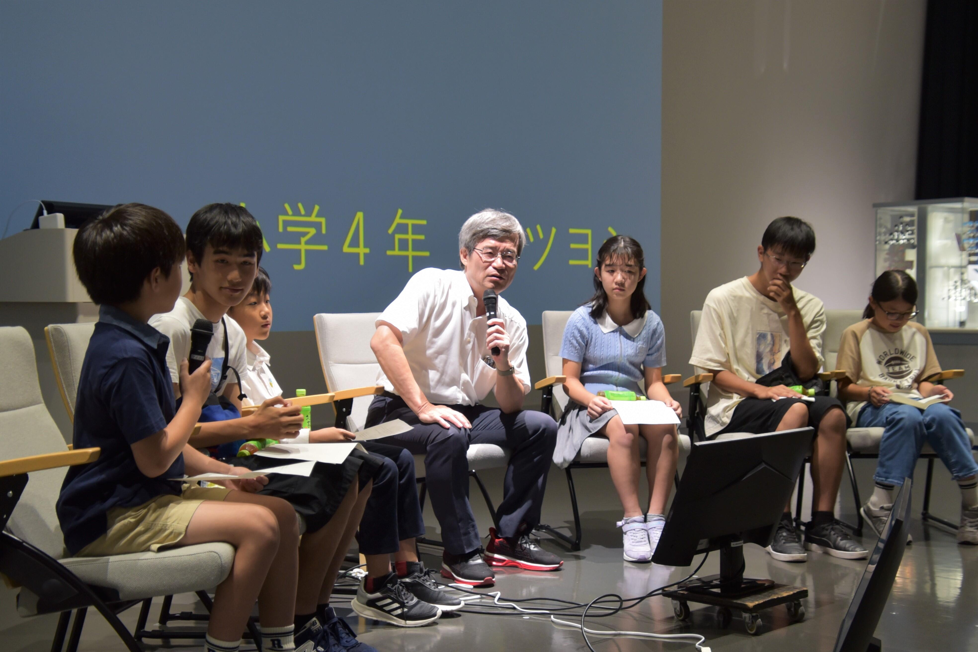 小中学生ら６人質問した座談会