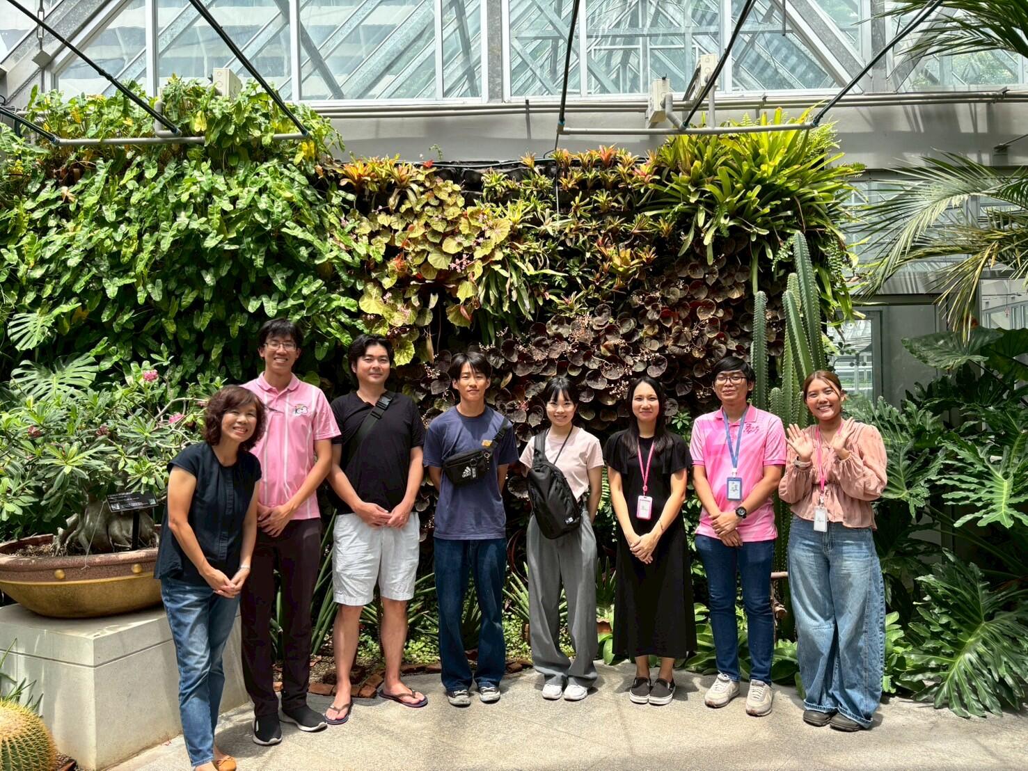 チュラロンコン大学内の植物保存施設「Living Plant Museum」にて