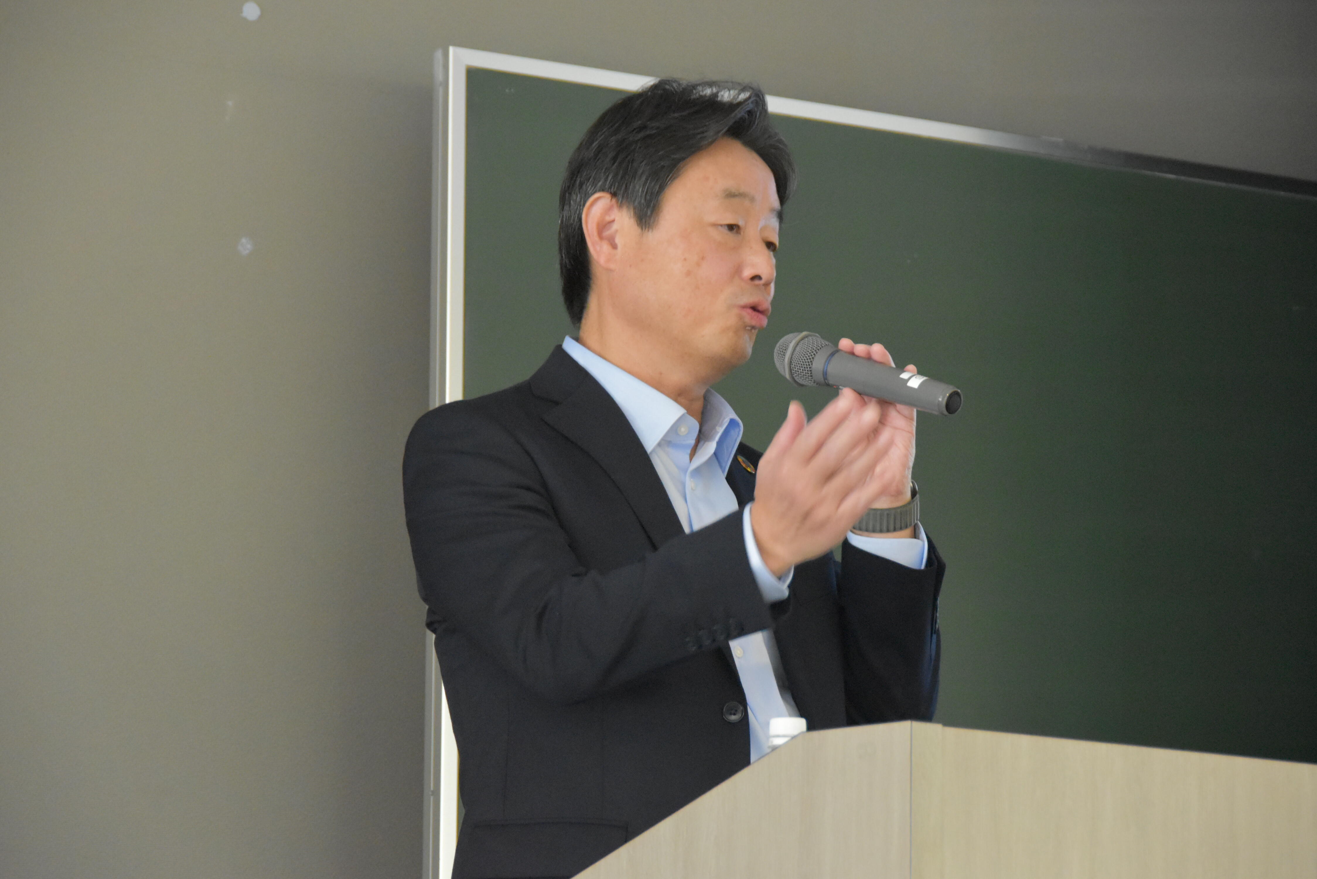 講師を務めたJALみらいラボ産学共創部長の原田氏