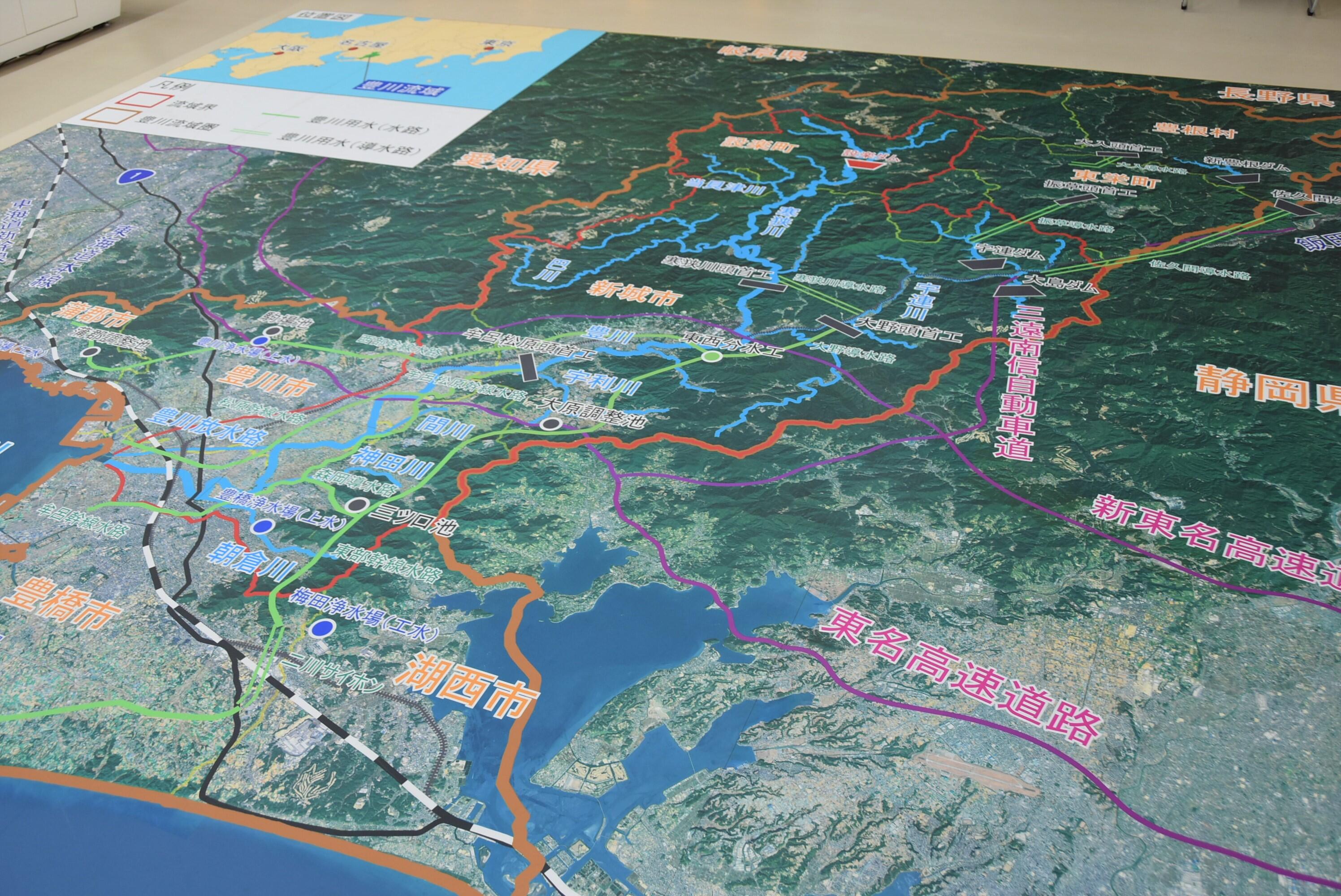 豊川の水を利用している地域