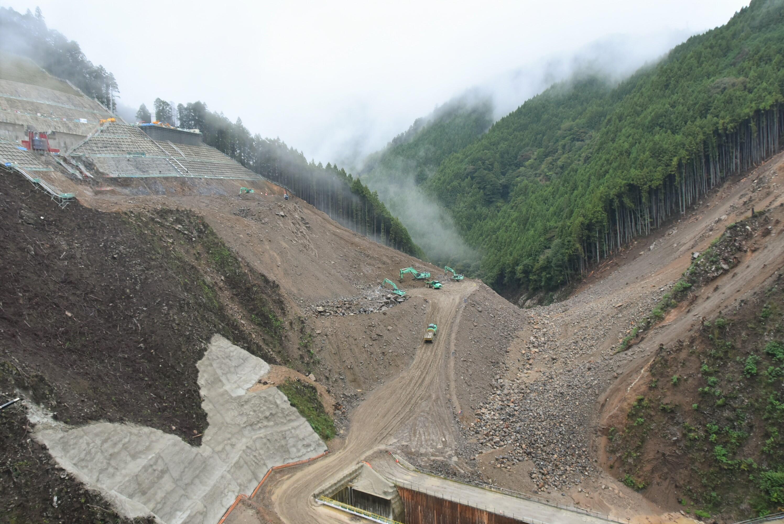 設楽ダム本体建設予定地