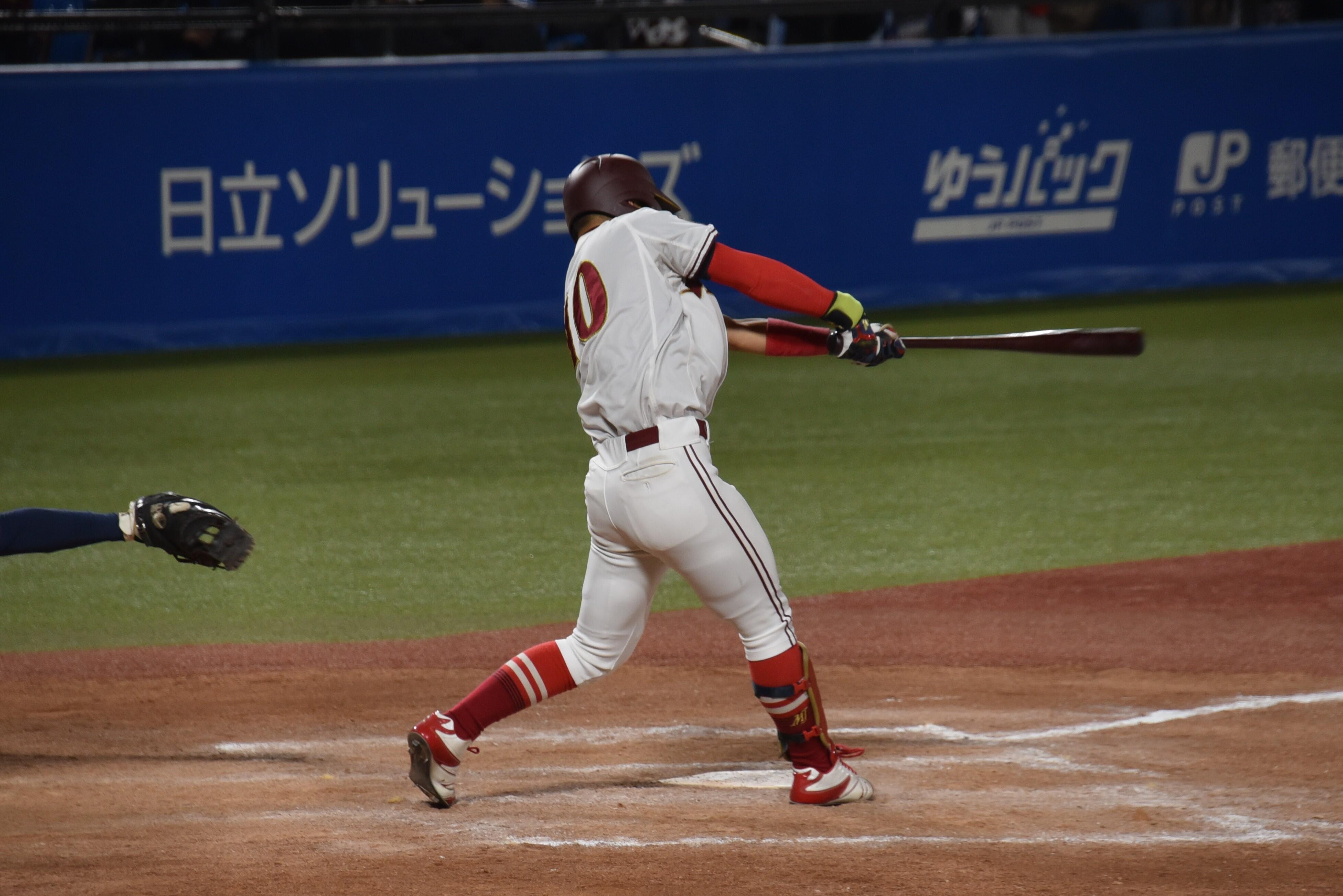 ３安打と活躍した山蔭主将