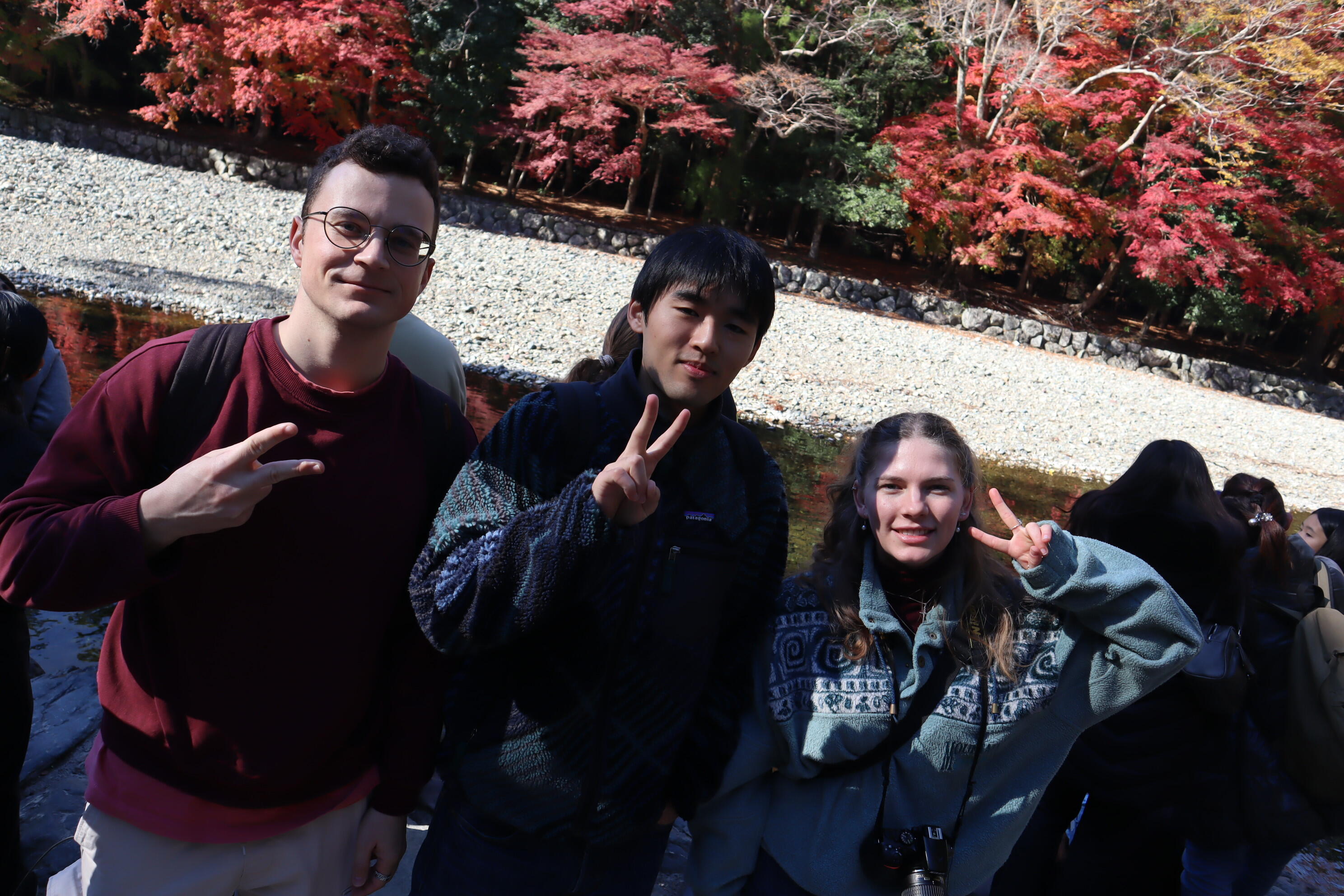 五十鈴川は紅葉シーズン