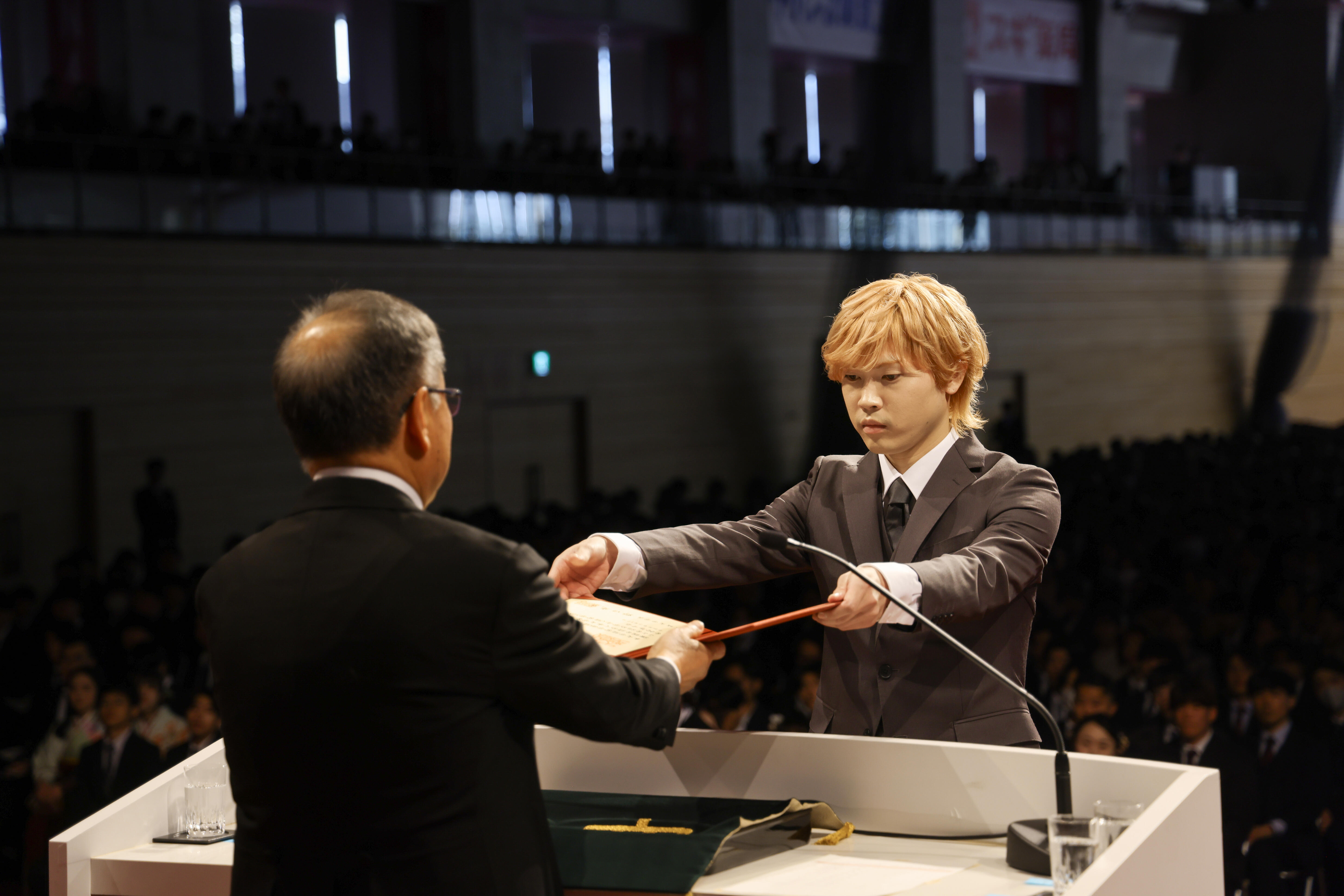 経営学部代表の本郷翔大さん