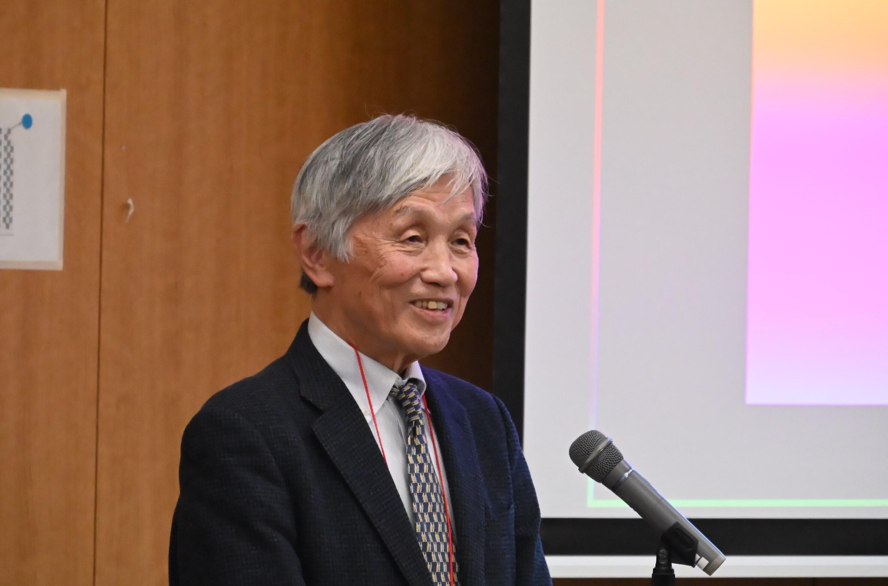 特別講演の講師を務める佐川眞人特任教授