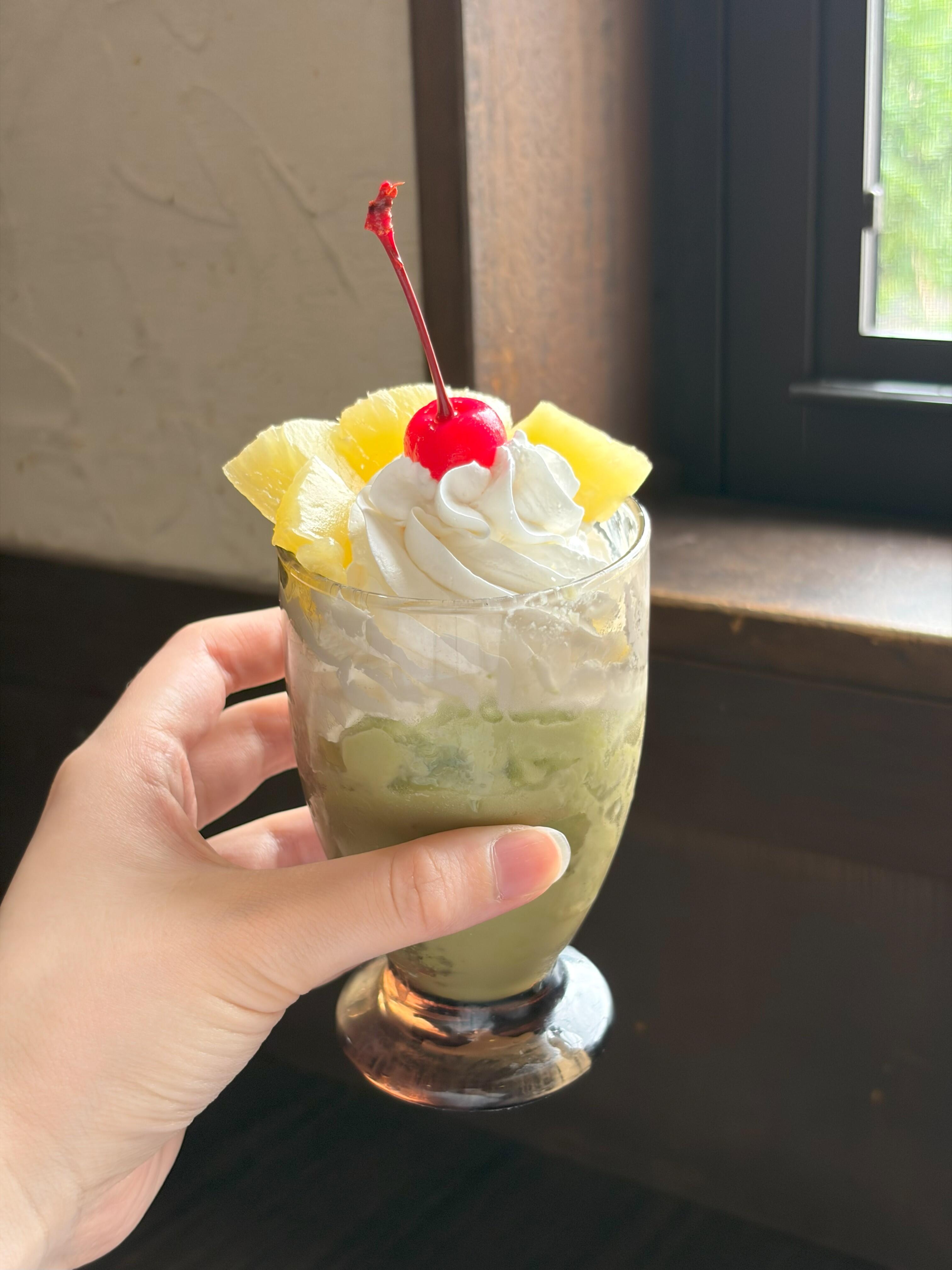 試作段階の「サボテンパフェ」