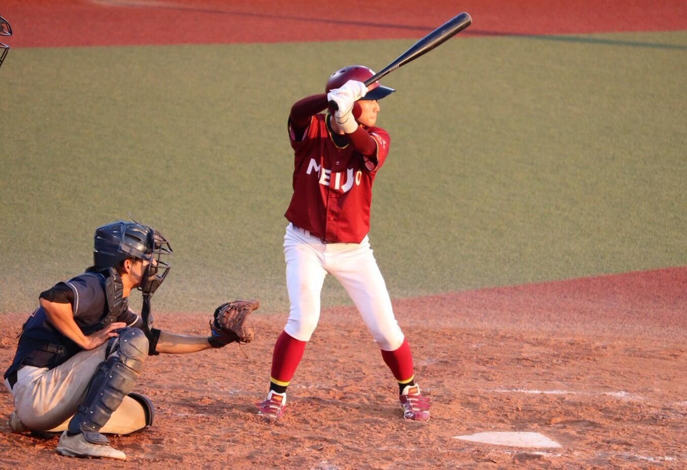勝ち越しのタイムリーを放った堤選手