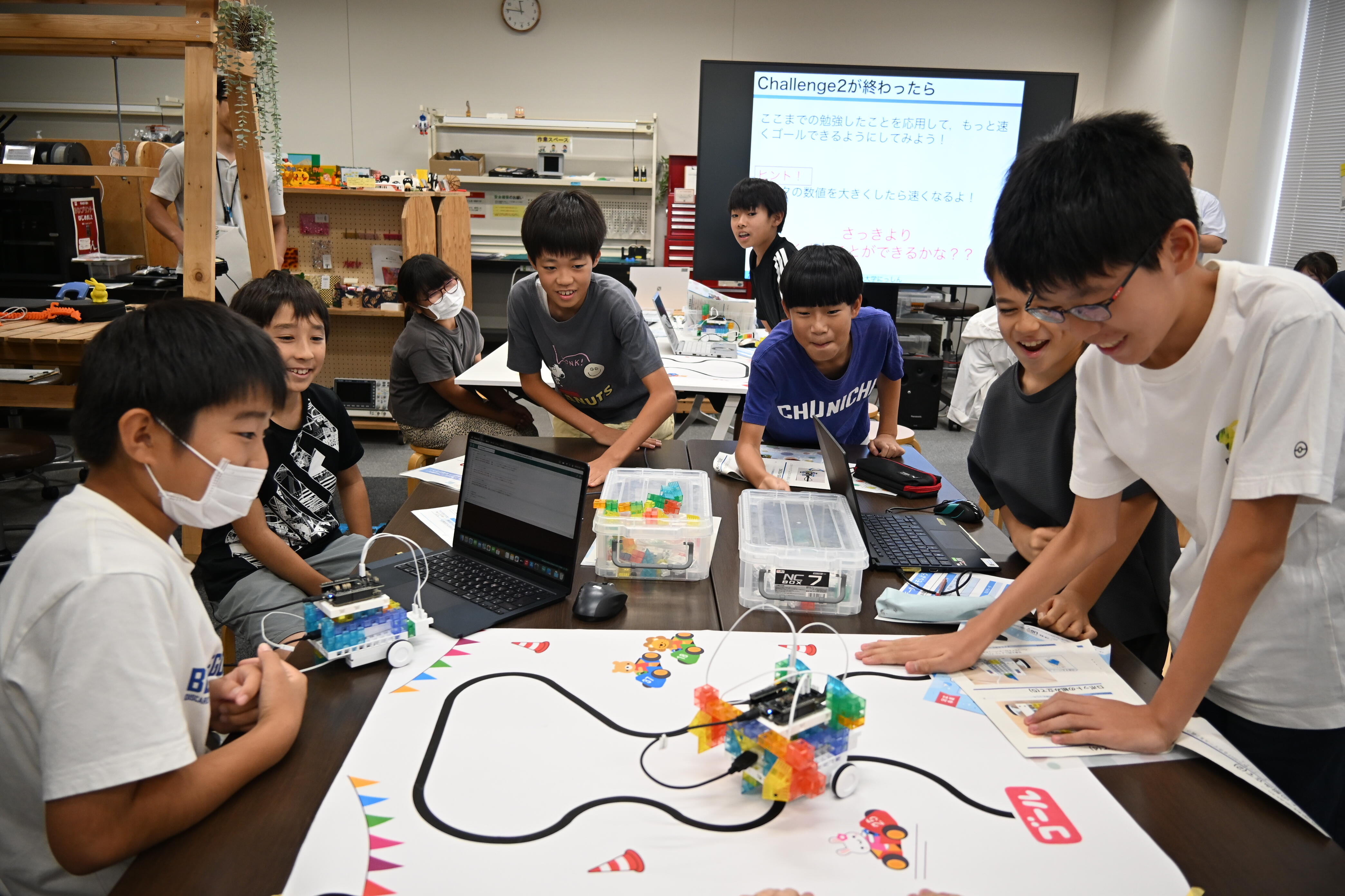 ロボットの速度を上げてチャレンジ成功！