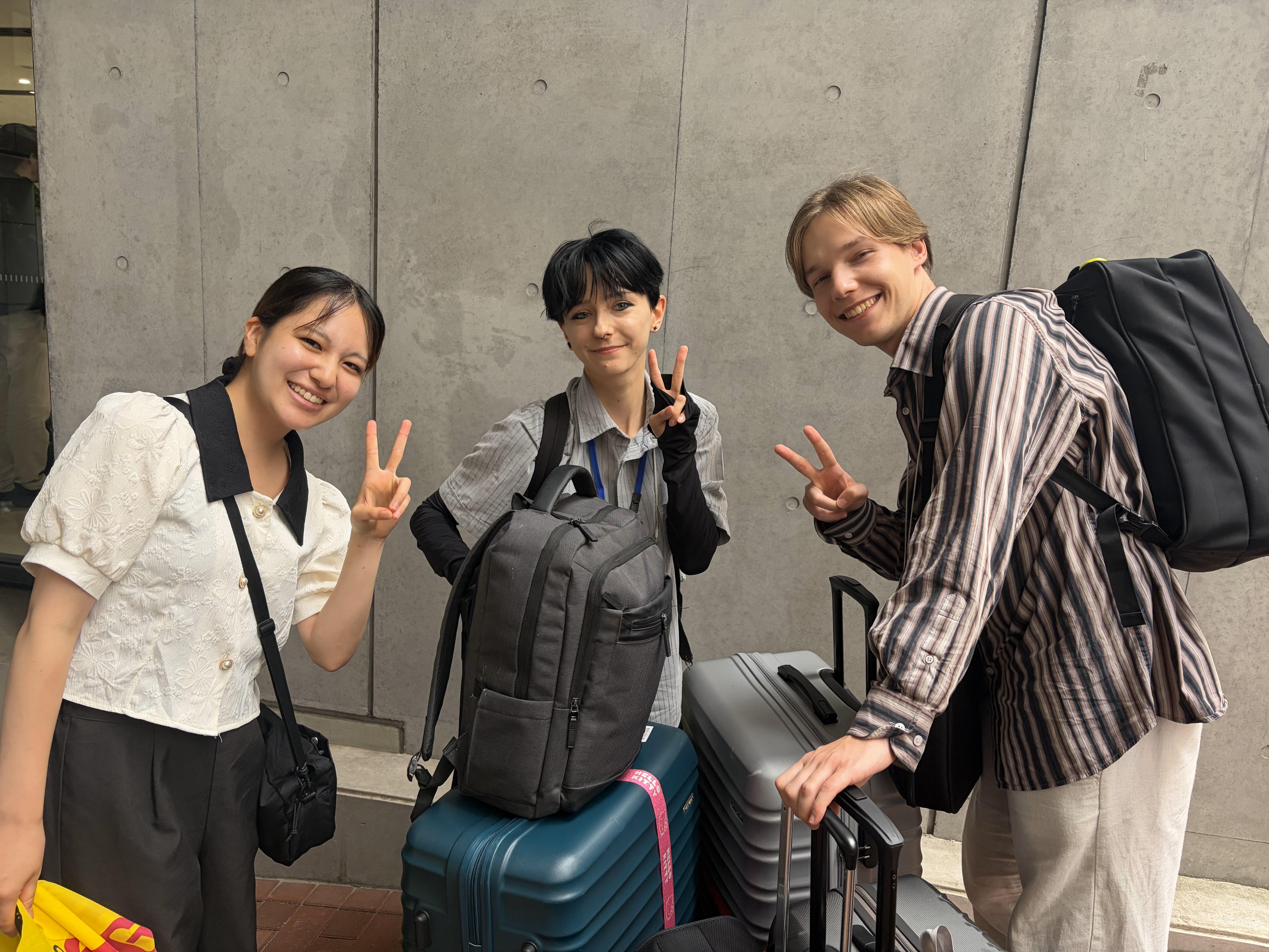 大学へ到着