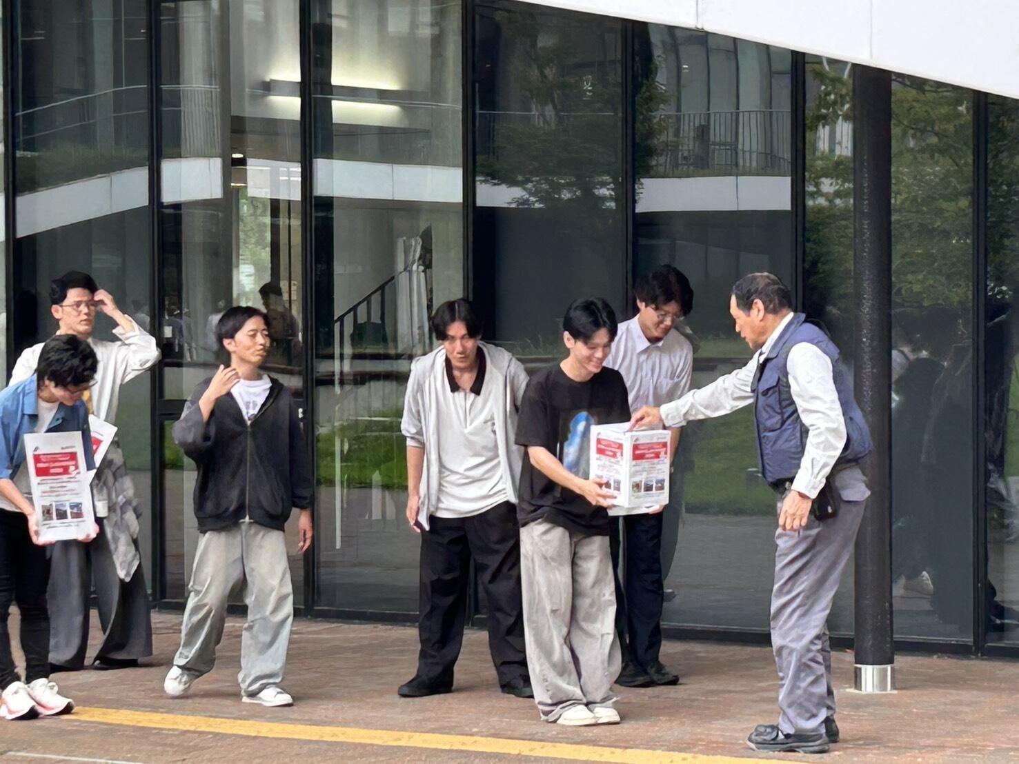 森ゼミの募金活動