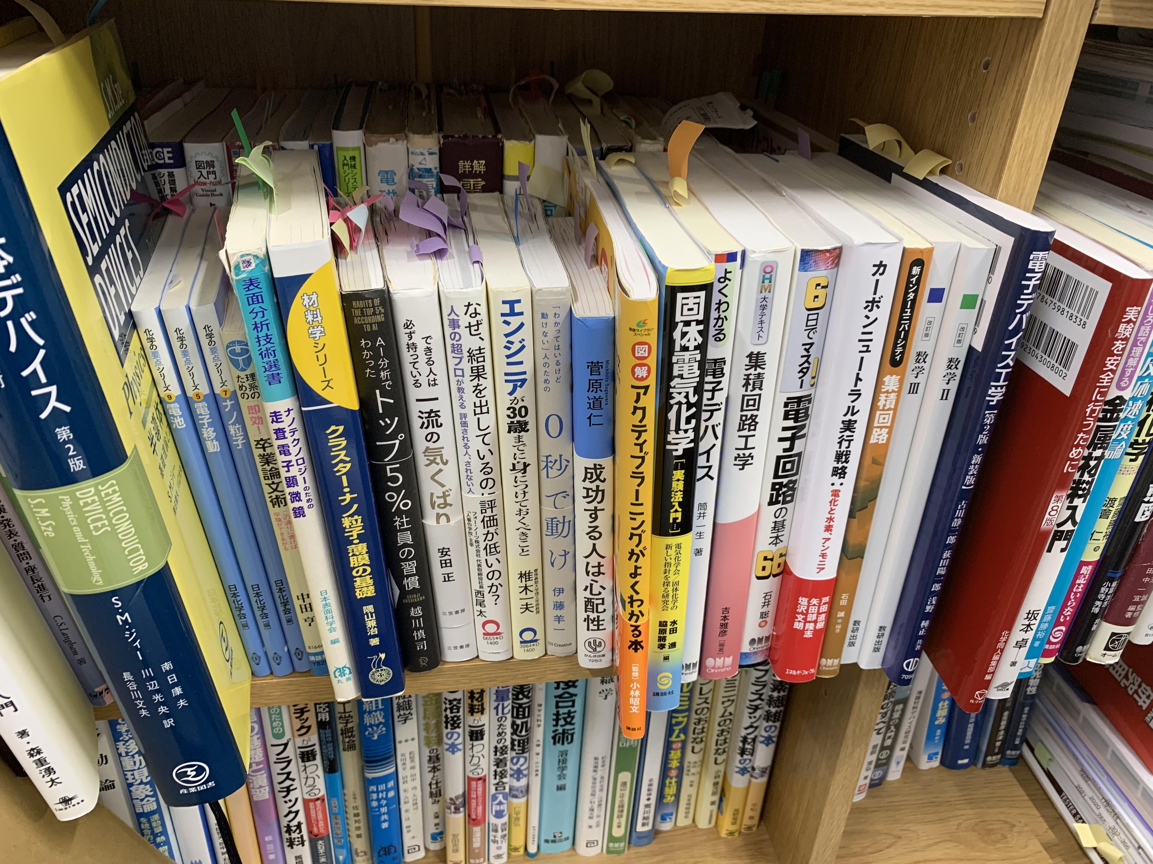 書棚にはビジネス書も