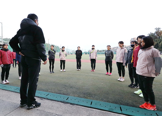 富士山女子駅伝に向けて最上級生がチーム牽引